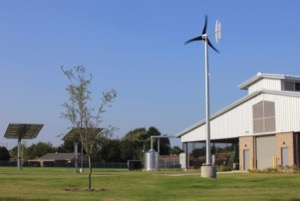 AISD Ag Center wind turbine