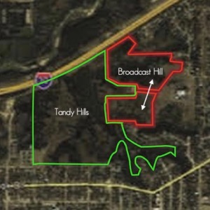 Broadcast Hill map