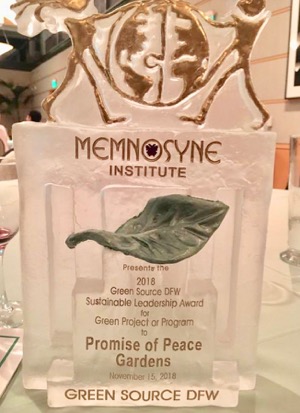 Promise of Peace Gardens award