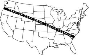 Path of 2017 Solar Eclipse by NASA 