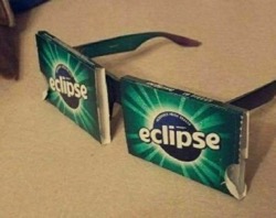 DIY solar eclipse glasses