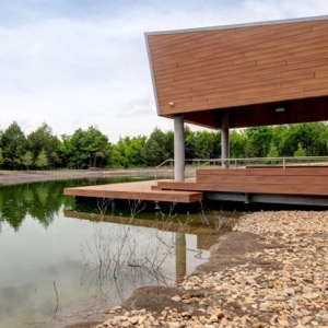 Allen ISD STEAM Center pond