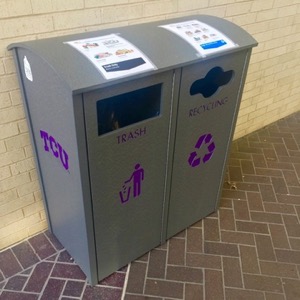 TCU recycling bins