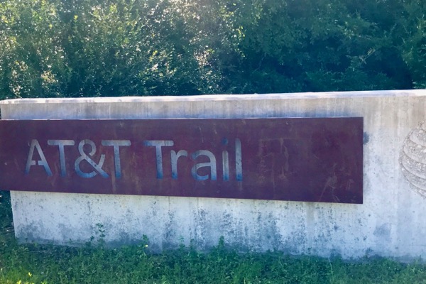 Trinity Forest and AT&T Trail sign