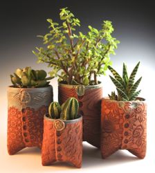Lynn Armstrong ceramic planters