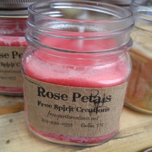 Free Spirit Creations Rose Petal Candle