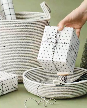 Tethermade cotton baskets